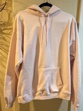 Men's Pale Pink Pullover Hoodie